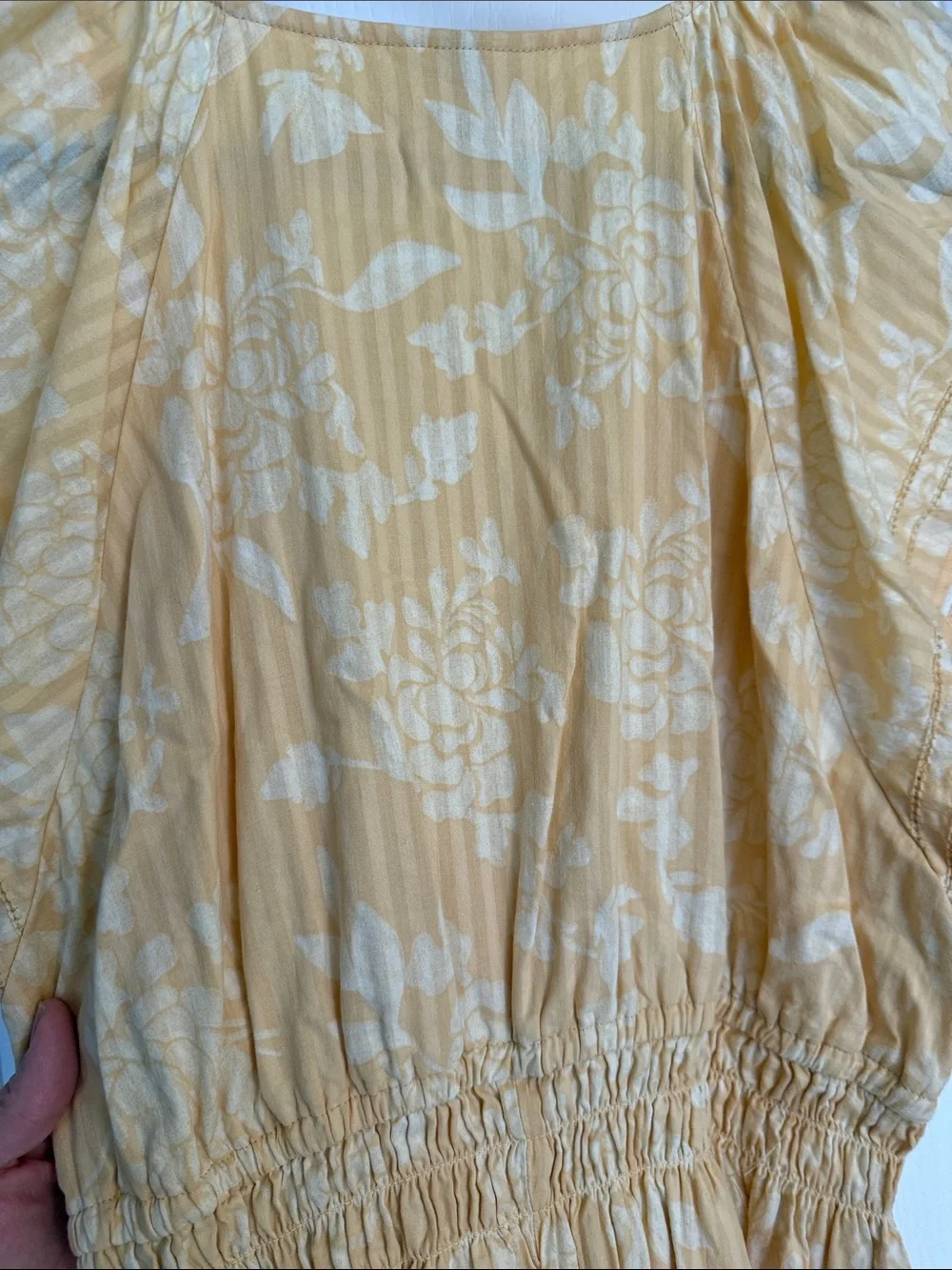Universal Thread Yellow Floral Maxi Dress with V-Neck - Picture 4 of 6